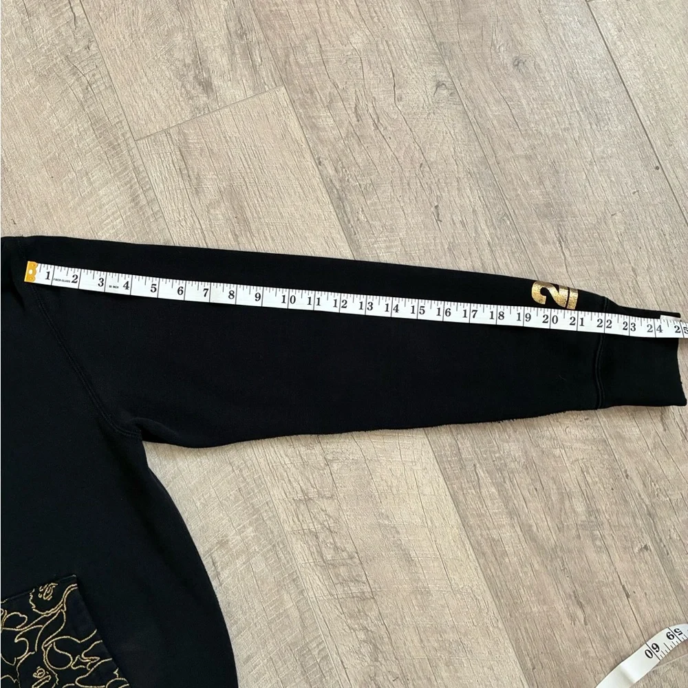 Bape 23rd Anniversary Gold Shark zip up hoodie in Black. - Picture 7 of 8